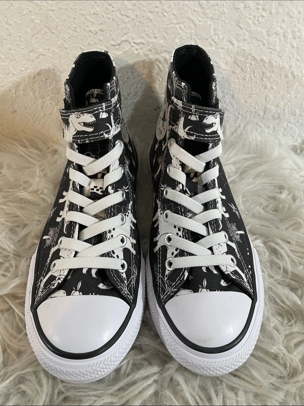 Converse Chuck Taylor All Star EasyOn High PS 'Dino Party' Size 3 NEW